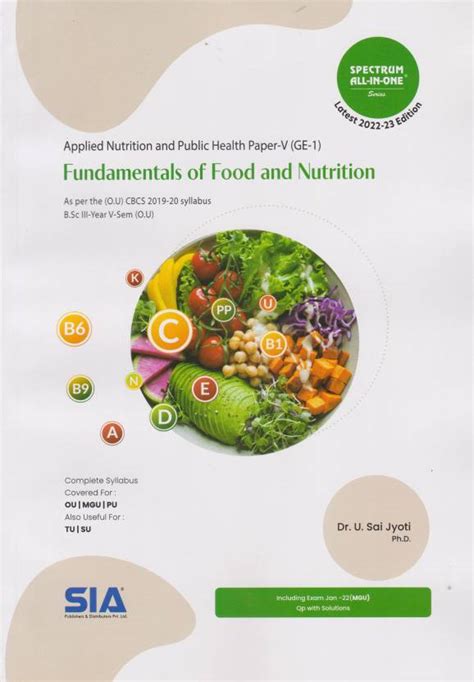 Fundamentals Of Food And Nutrition Applied Nutrition And Public Health