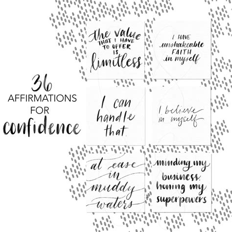 Printable Affirmation Cards For Confidence Vision Board And Etsy