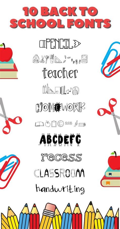 10 Fonts For Back To School The Font Bundles Blog
