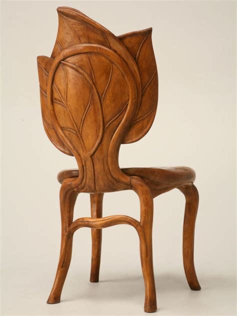 C1890 1910 French Art Nouveau Sculptural Leaf Chair At 1stdibs