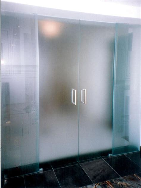 Sourcing guide for office glass door: Interior:Amazing Frameless Frosted Glass Door Office With ...