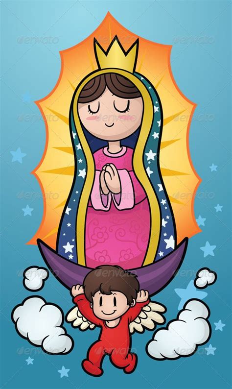 Wallpaper Virgen De Guadalupe Cartoon
