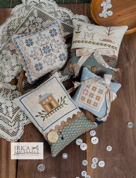 Finish them off with a frame, display them in a hoop, or add them to a pillow for a special handmade gift. Erica Michaels CHARLOTTE'S SMALLS Cross Stitch Pattern ...