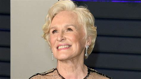 Glenn Close Dazzles In Jumpsuit And Sheer Cape At Oscars Party After
