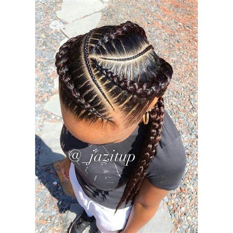 Feed in braids are just an illusion. Feed in braids | HAIR! | Pinterest | Hair style, Goddess braids and Natural