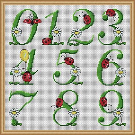 Like font types in typing with computer or any other gadgets, there are a lot of cross stitch alphabet patterns exist. Summer Birthday Numbers - Cross Stitch Patterns - Instant ...