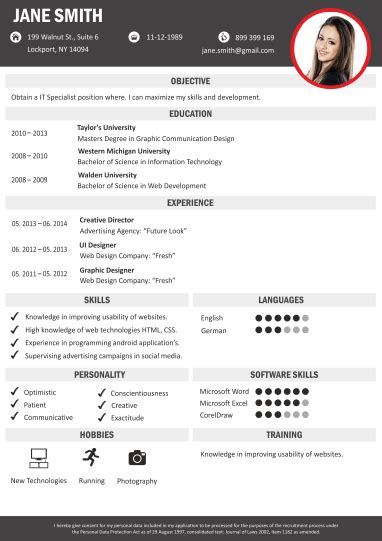 A curriculum vitae, or cv for short, is a professional document that summarizes your work history, education, and skills. Resume Builder Online - Creative Resume Templates | CraftCv