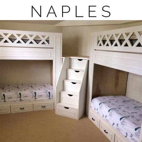 A twin bed is normally 44 inches wide and 79 inces long. Naples bunk beds, adult "L" quad bunk beds (With images ...