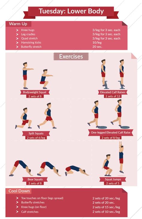 level 1 lower body infographic calisthenics workout program calisthenics workout for beginners