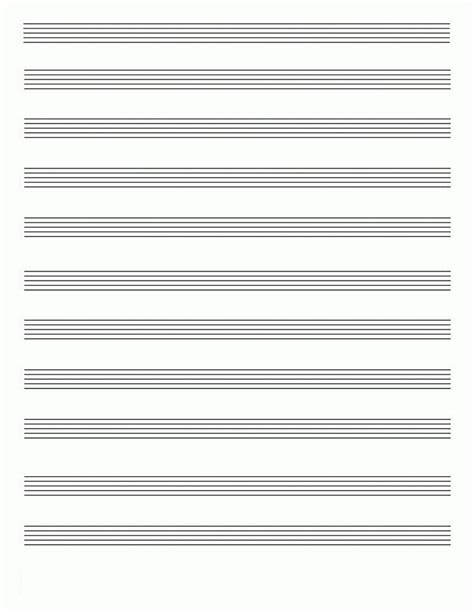 Free Printable Music Staff Paper Get What You Need For Free