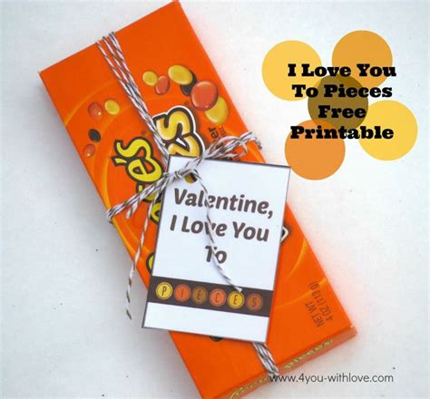 I Love You To Pieces - Free Printable | holiday printables | Pinterest