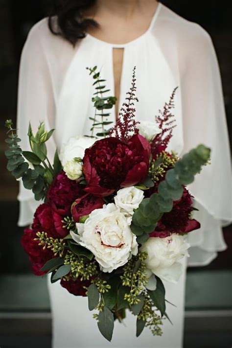 Enchanted Florist Winter Wedding Inspiration Burgundy Blooms