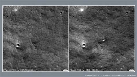 accidentada misión rusa deja cráter en la luna según imágenes de la nasa teletica