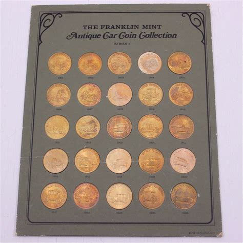 Antique Car Coin Collection Series 1 Sterling Franklin Mint