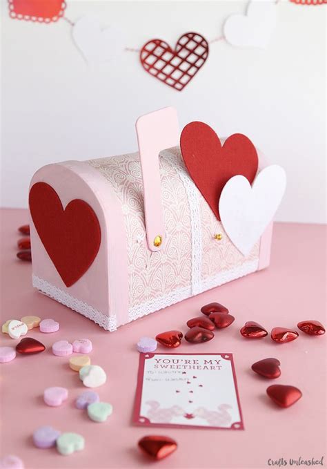 Valentine Boxes Pretty Paper Mache Mailbox Fun Valentine Crafts