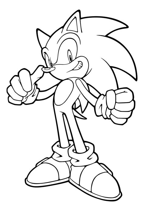 Раскраска Sonic The Hedgehog Благородный Ёж Соник Mirchild