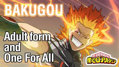 💥bakugou One For All Form My Hero Academia Speedpaint Adult Bakugou