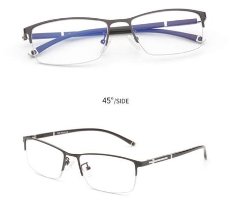 metal titanium multifocal reading glasses progressive bifocal anti blue ray uv protect