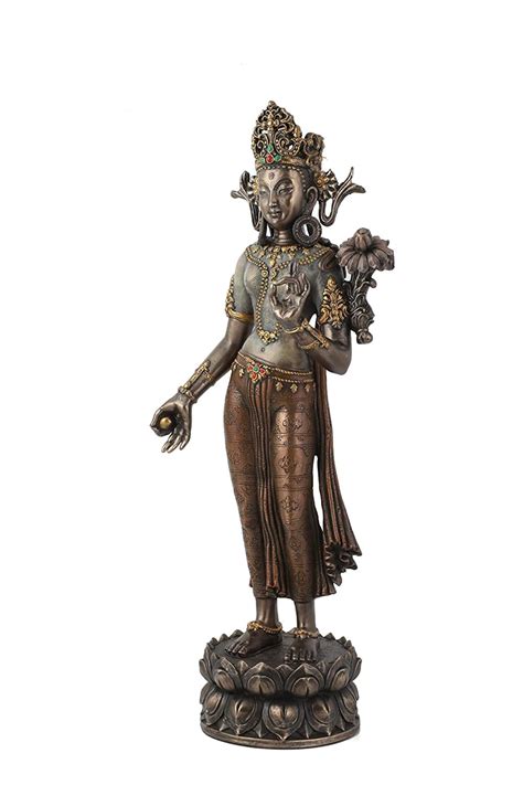 Tara Statue Standing Tara Statue 31 Cm Tibetan Goddess Etsy