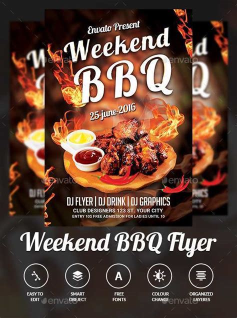 56 Blank Free Bbq Flyer Template Photo With Free Bbq Flyer Template