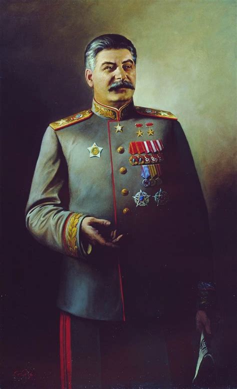 Stalin Generalissimo Of The Soviet Union By Soviet Artist Vasily