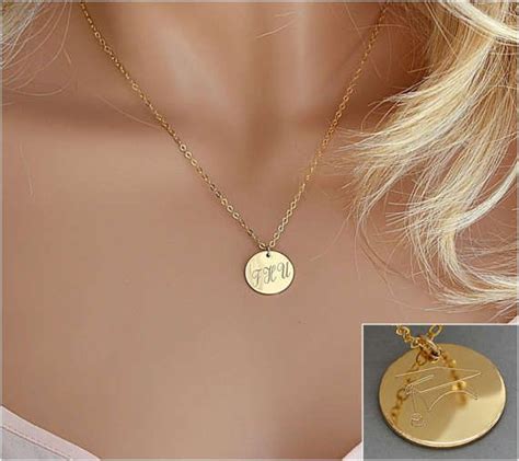 Graduation Gift Necklace Personalized Disc Necklace College