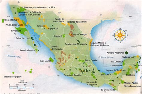 Áreas Naturales Protegidas De México Geografía De México Pinterest