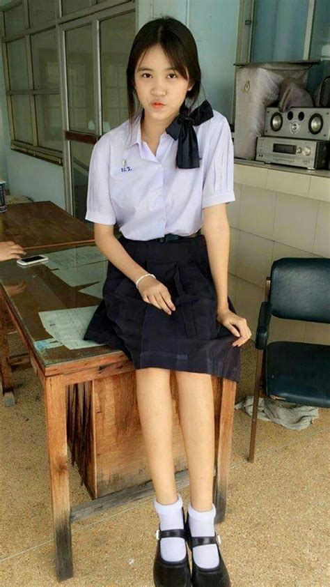 First Thai High Babe Girl Cute Babe Uniforms Babe Uniform