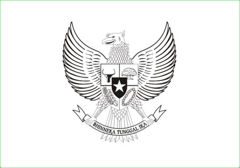 Gambar Mewarnai Garuda Pancasila Arti And Lagu