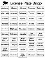 Images of State Plate Bingo