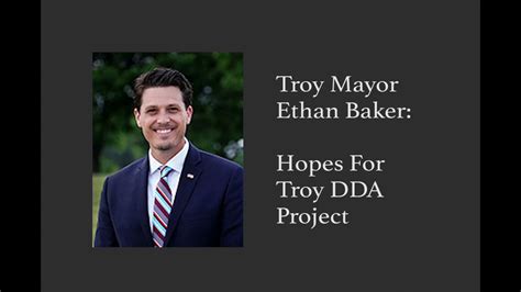 Troy Mayor Ethan Baker Hopes For Troy Dda Project Youtube