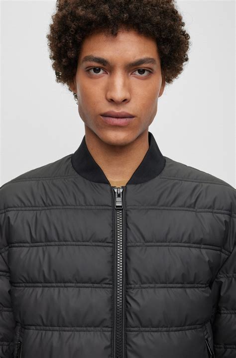 BOSS - Water-repellent puffer jacket with two-way zip