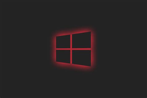 4k Microsoft Operating System Windows 10 Simple Background Glowing