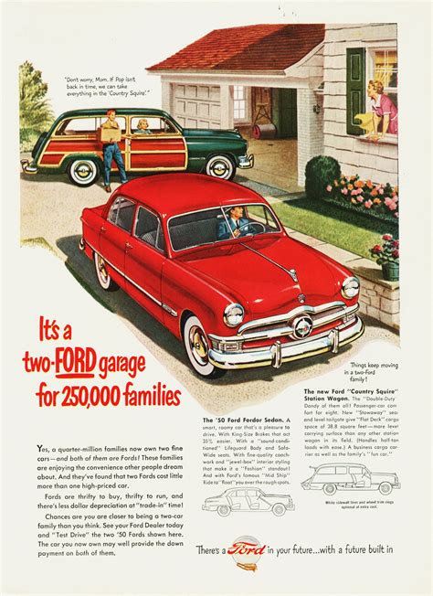 1950 American Automobile Advertising