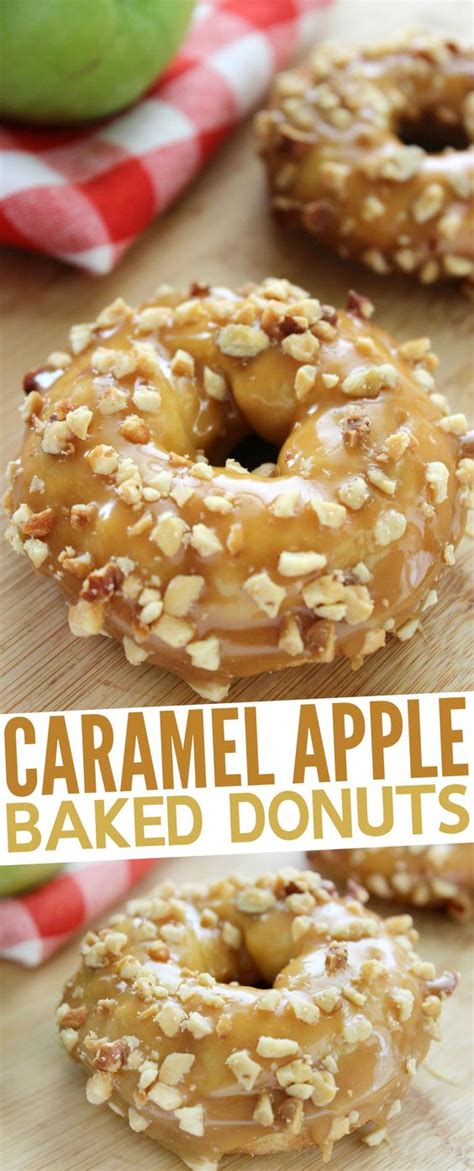 Caramel Apple Baked Donuts