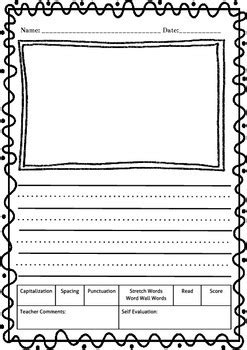 It's great for practicing letters or sentences, or even for writing a story. Writing Paper - Kindergarten-2nd Grade by Kreative ...