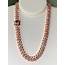 Mens Miami Cuban Link Chain Necklace14K Rose Gold 5X  Etsy