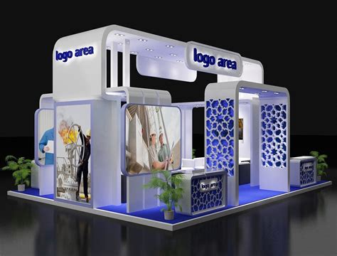 Booth Exhibition Stand 3d Model Kiosk Decoration Cgtrader