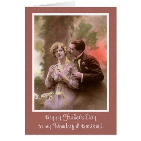 Promise to give us everything we desire, but we will be rewarded if we work hard enough. Happy Father's Day to Husband from Wife Card | Zazzle
