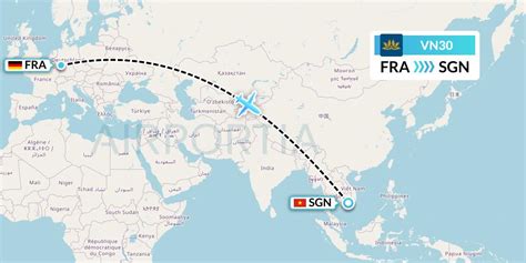 Vn30 Flight Status Vietnam Airlines Frankfurt To Ho Chi Minh City Hvn30