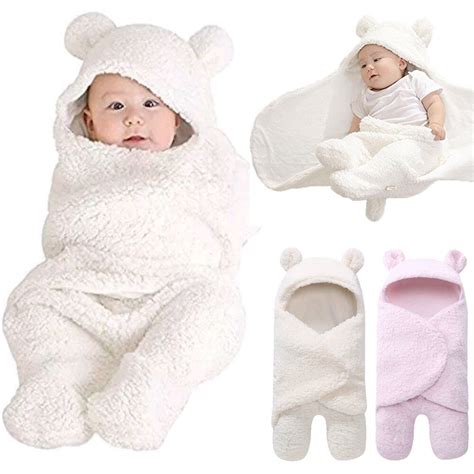 Newborn Infant Baby Boy Girl Swaddle Sleeping Wrap Blanket Photo Prop