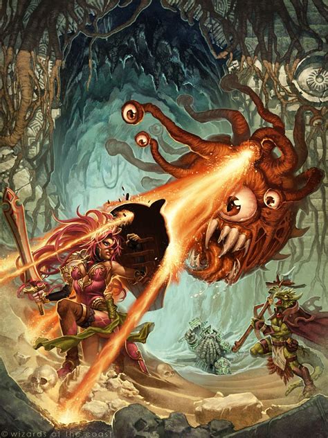 The Beholder By Frozenlilacs Dungeons And Dragons Art Fantasy