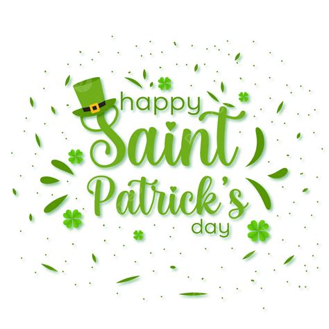 Feliz Dia De São Patrício Texto Png Png Saint Patrick S Day Patricks