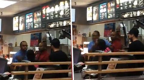 Heres The Moment A Mcdonalds Employee Punched His Manager In The Face In Front Of Customers