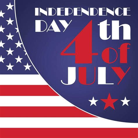 Happy Independence Day 4th Of July Holiday In The Us American