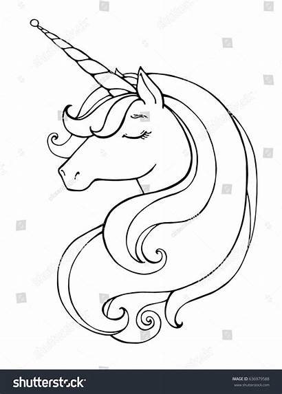 Unicorn Coloring Pages Printable Vector Adults Magical