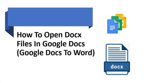 How To Open Docx Files In Google Docs Google Docs To Word Google Docs Tips Google Drive Tips