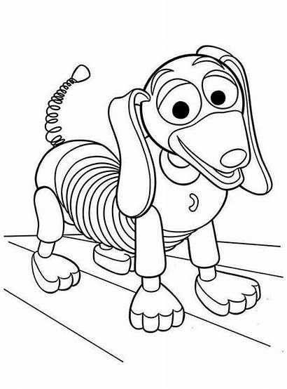 Toy Coloring Story Pages Slinky Dog Printable