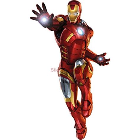 Iron Man The Avengers Decal Removable Wall Sticker Home Decor Art Movie