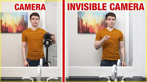 how to remove yourself from a mirror in a photograph with an invisible camera architectural